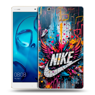 Силиконовый чехол на Huawei MediaPad M3 с принтом Nike Найк