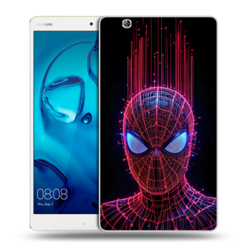 Силиконовый чехол на Huawei MediaPad M3 с принтом Spiderman Человек паук