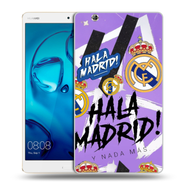 Силиконовый чехол на Huawei MediaPad M3 с принтом Real Madrid Реал Мадрид