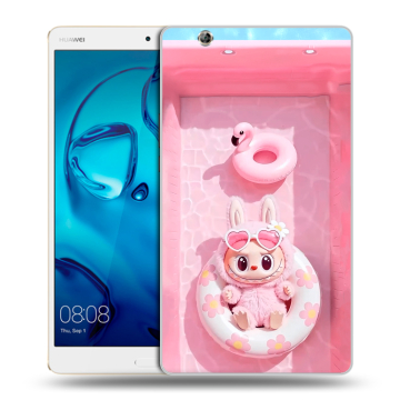 Силиконовый чехол на Huawei MediaPad M3 с принтом Labubu Лабубу