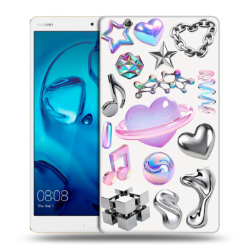 Силиконовый чехол на Huawei MediaPad M3 с принтом Y2K