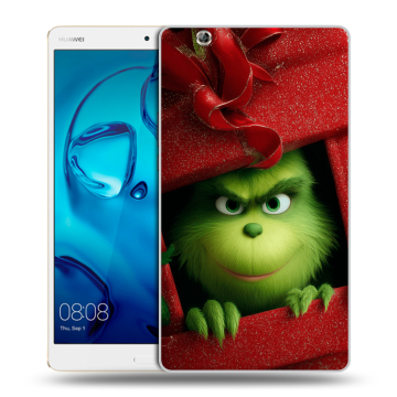 Силиконовый чехол на Huawei MediaPad M3 с принтом Новый год Силиконовый чехол на Huawei MediaPad M3 с принтом Новый год