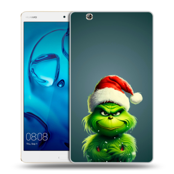 Силиконовый чехол на Huawei MediaPad M3 с принтом Новый год Силиконовый чехол на Huawei MediaPad M3 с принтом Новый год