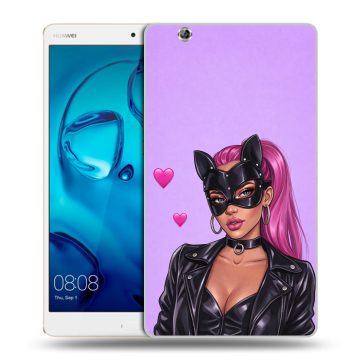 Силиконовый чехол на Huawei MediaPad M3 с принтом женский Силиконовый чехол на Huawei MediaPad M3 с принтом женский