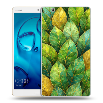 Силиконовый чехол на Huawei MediaPad M3 с принтом женский