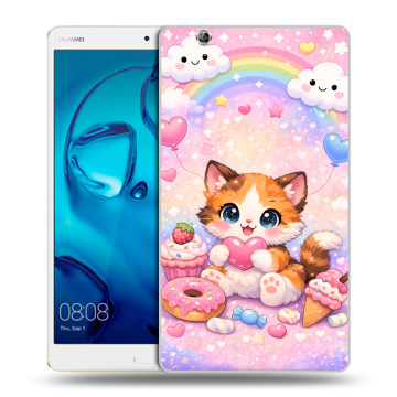 Силиконовый чехол на Huawei MediaPad M3 с принтом для девочек