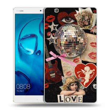 Силиконовый чехол на Huawei MediaPad M3 с принтом для девочек Силиконовый чехол на Huawei MediaPad M3 с принтом для девочек