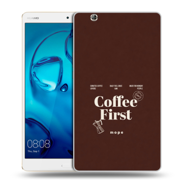Силиконовый чехол на Huawei MediaPad M3 с принтом женский