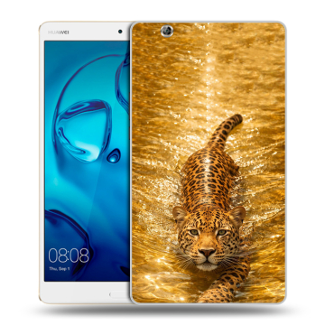 Силиконовый чехол на Huawei MediaPad M3 с принтом женский