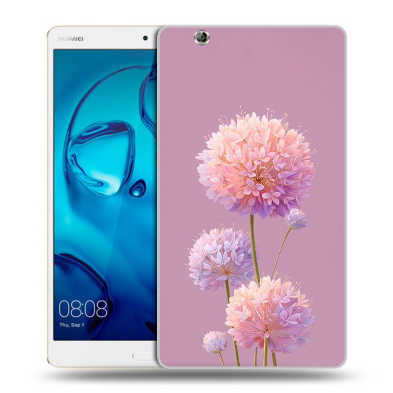 Силиконовый чехол на Huawei MediaPad M3 с принтом Цветы Силиконовый чехол на Huawei MediaPad M3 с принтом Цветы