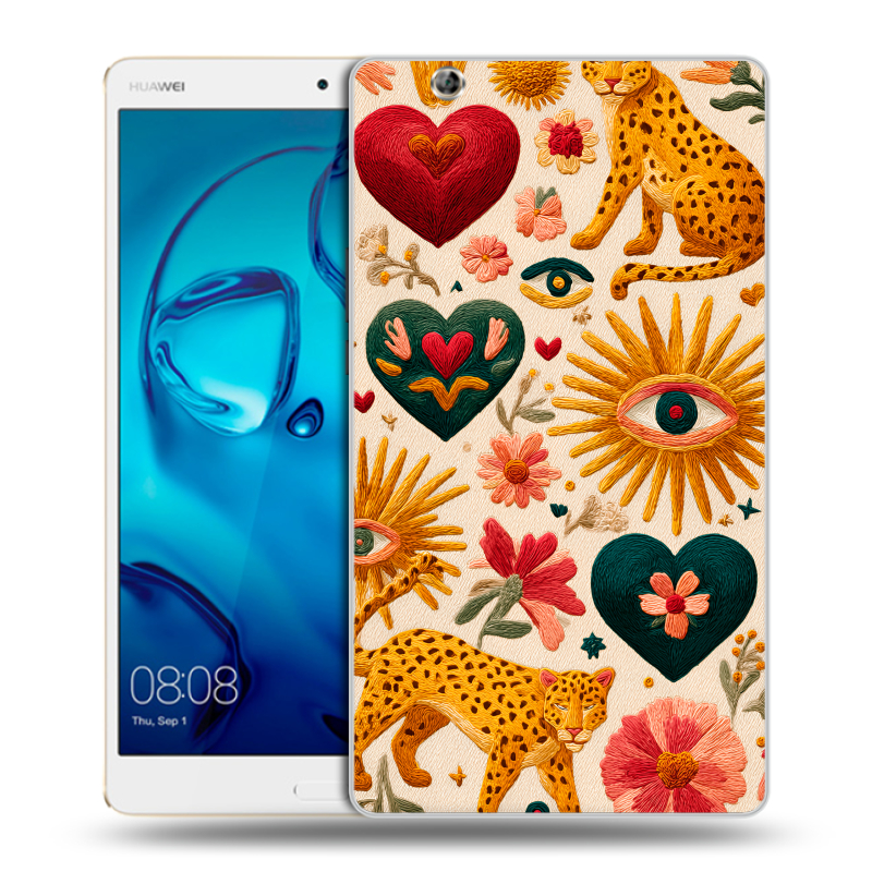 Силиконовый чехол на Huawei MediaPad M3 с принтом Модный принт Силиконовый чехол на Huawei MediaPad M3 с принтом Модный принт