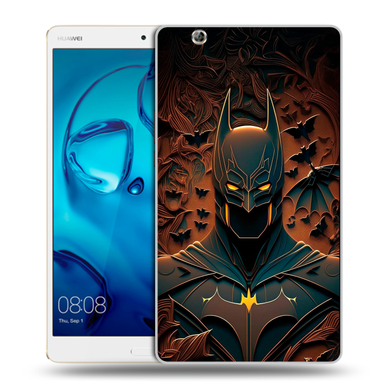 Силиконовый чехол на Huawei MediaPad M3 с принтом Batman Бэтмен Силиконовый чехол на Huawei MediaPad M3 с принтом Batman Бэтмен