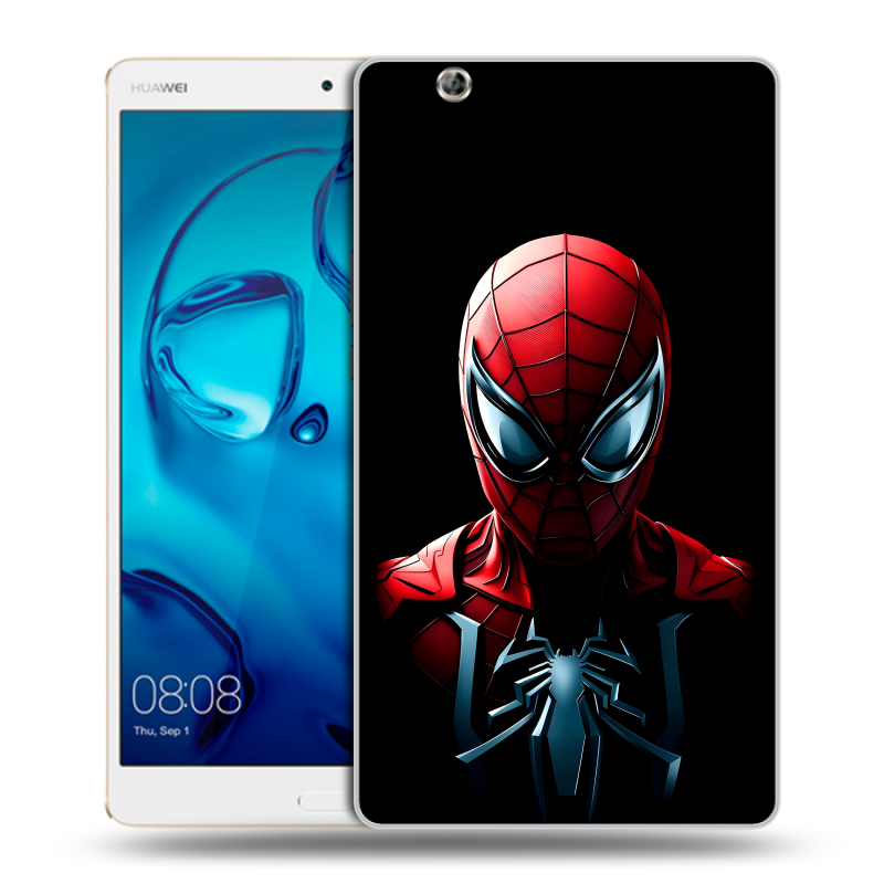 Силиконовый чехол на Huawei MediaPad M3 с принтом Spiderman Человек паук Силиконовый чехол на Huawei MediaPad M3 с принтом Spiderman Человек паук
