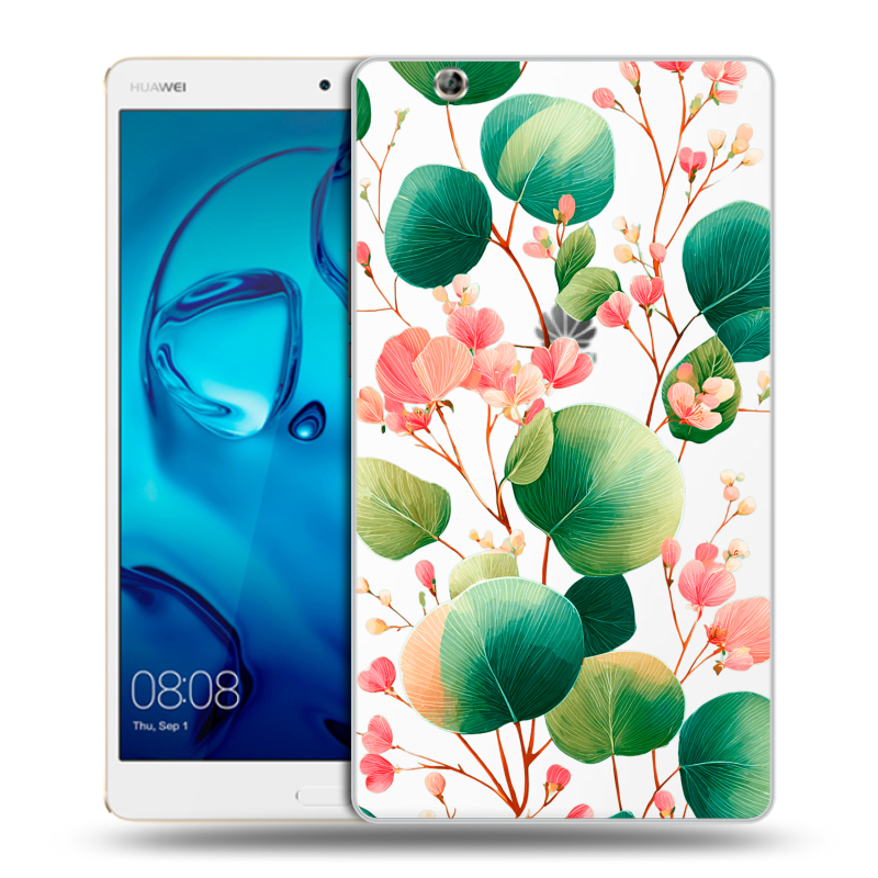 Силиконовый чехол на Huawei MediaPad M3 с принтом женский Силиконовый чехол на Huawei MediaPad M3 с принтом женский