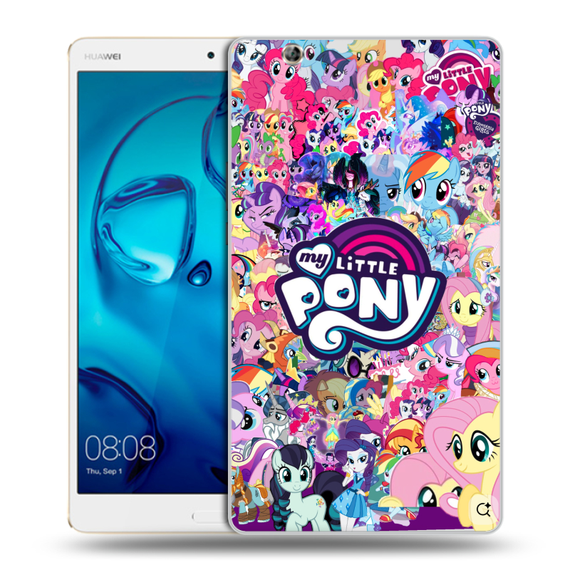 Силиконовый чехол на планшета Huawei MediaPad M3 с принтом My little pony Дружба чудо Силиконовый чехол на планшета Huawei MediaPad M3 с принтом My little pony Дружба чудо