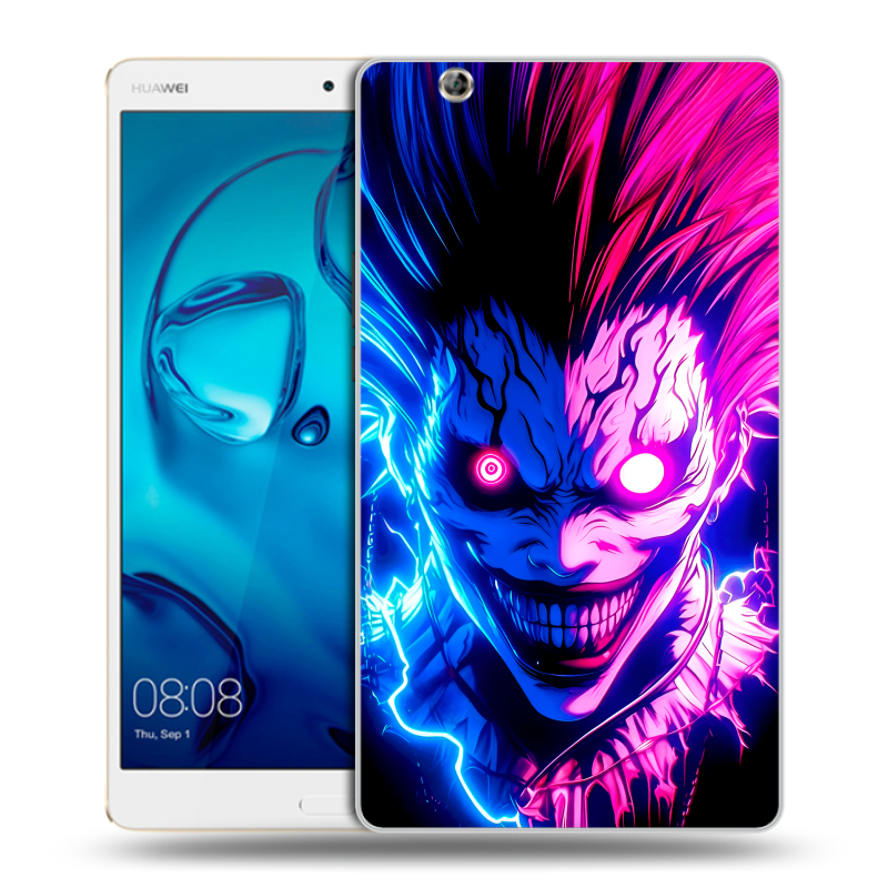 Силиконовый чехол на Huawei MediaPad M3 с принтом Death note Тетрадь смерти Силиконовый чехол на Huawei MediaPad M3 с принтом Death note Тетрадь смерти
