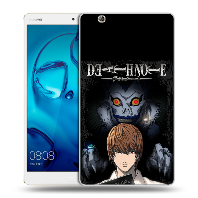 Силиконовый чехол на Huawei MediaPad M3 с принтом Death note Тетрадь смерти Силиконовый чехол на Huawei MediaPad M3 с принтом Death note Тетрадь смерти