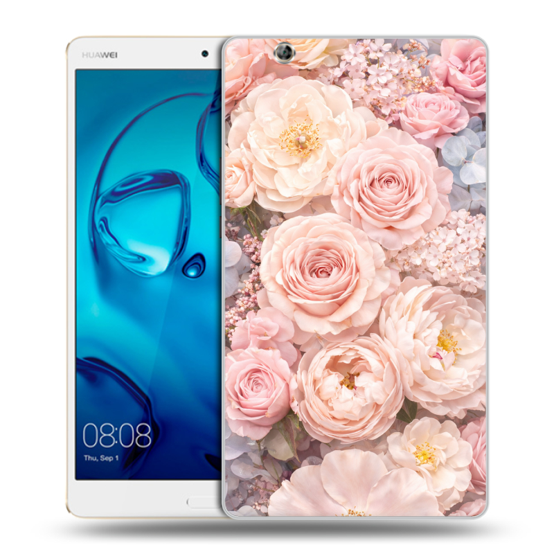 Силиконовый чехол на Huawei MediaPad M3 с принтом женский Силиконовый чехол на Huawei MediaPad M3 с принтом женский