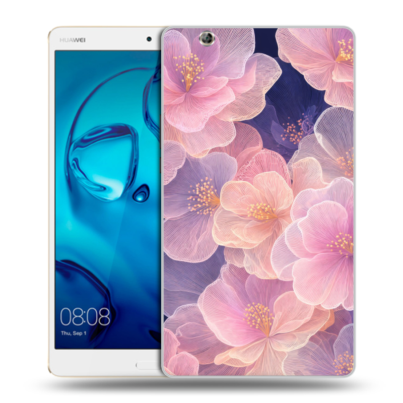 Силиконовый чехол на Huawei MediaPad M3 с принтом женский Силиконовый чехол на Huawei MediaPad M3 с принтом женский
