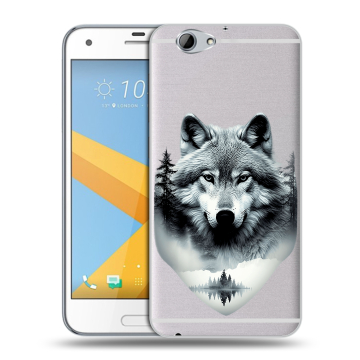 Пластиковый чехол на HTC One A9S с принтом Волк в лесу Пластиковый чехол на HTC One A9S с принтом Волк в лесу