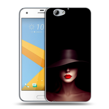 Пластиковый чехол на HTC One A9S с принтом Девушка в шляпе