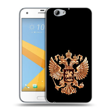 Пластиковый чехол на HTC One A9S с принтом Герб России золотой Пластиковый чехол на HTC One A9S с принтом Герб России золотой