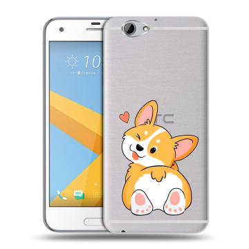 Пластиковый чехол на HTC One A9S с принтом Корги Пластиковый чехол на HTC One A9S с принтом Корги