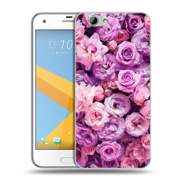 Пластиковый чехол на HTC One A9S с принтом лавандовые розы