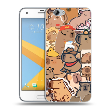 Пластиковый чехол на HTC One A9S с принтом капибара
