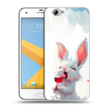 Пластиковый чехол на HTC One A9S с принтом кролик зайчик Пластиковый чехол на HTC One A9S с принтом кролик зайчик