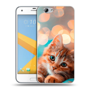Пластиковый чехол на HTC One A9S с принтом котик Пластиковый чехол на HTC One A9S с принтом котик