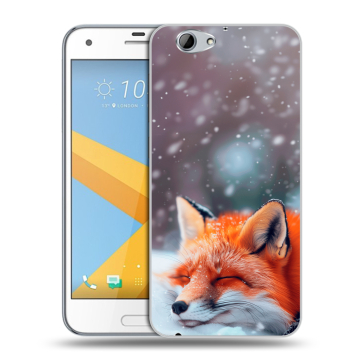 Пластиковый чехол на HTC One A9S с принтом лиса Пластиковый чехол на HTC One A9S с принтом лиса