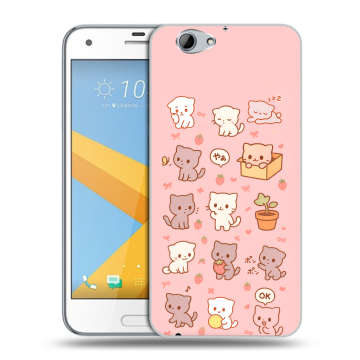 Пластиковый чехол на HTC One A9S с принтом Hello Kitty Хелоу Кити