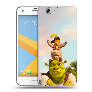 Пластиковый чехол на HTC One A9S с принтом Шрек Shrek