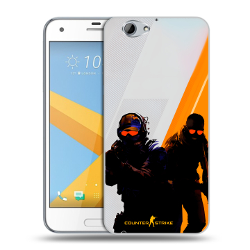 Пластиковый чехол на HTC One A9S с принтом Контер страйк Counter strike