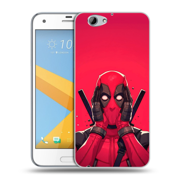 Пластиковый чехол на HTC One A9S с принтом Дедпул Deadpool
