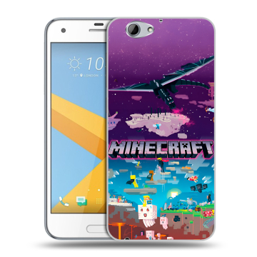 Пластиковый чехол на HTC One A9S с принтом Майнкрафт Minecraft