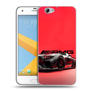 Пластиковый чехол на HTC One A9S с принтом Мерседес Mercedes AMG