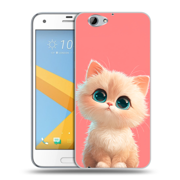 Пластиковый чехол на HTC One A9S с принтом Розовый котенок