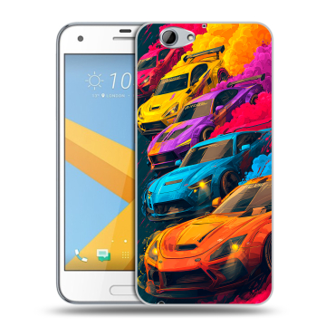 Пластиковый чехол на HTC One A9S с принтом Тачки