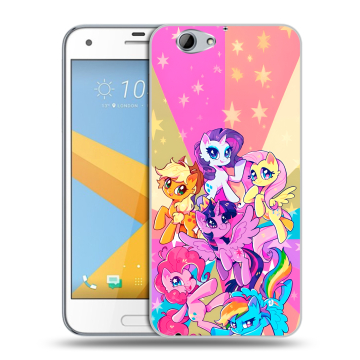 Пластиковый чехол на HTC One A9S с принтом My little pony Дружба чудо Пластиковый чехол на HTC One A9S с принтом My little pony Дружба чудо
