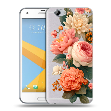 Пластиковый чехол на HTC One A9S с принтом цветы