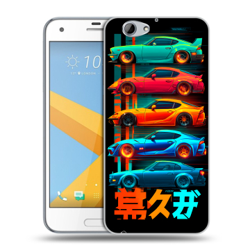 Пластиковый чехол на HTC One A9S с принтом машины тачки