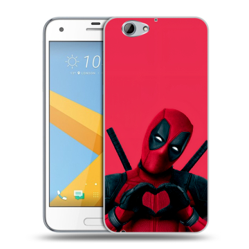 Пластиковый чехол на HTC One A9S с принтом Дедпул Deadpool
