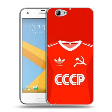 Пластиковый чехол на HTC One A9S с принтом Флаг Герб СССР