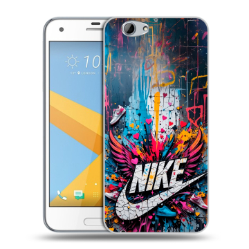 Пластиковый чехол на HTC One A9S с принтом Nike Найк