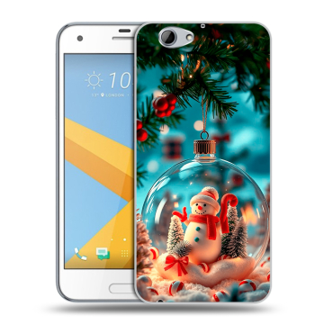 Пластиковый чехол на HTC One A9S с принтом Новый год