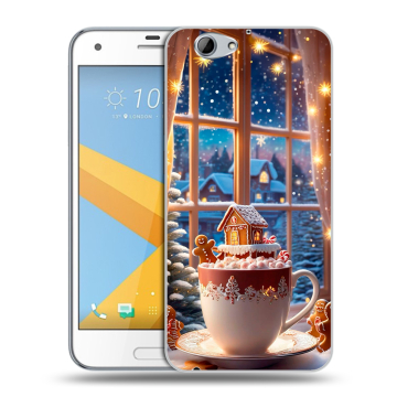 Пластиковый чехол на HTC One A9S с принтом Новый год