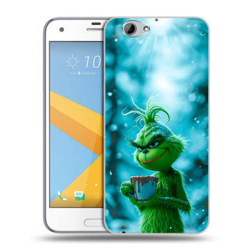 Пластиковый чехол на HTC One A9S с принтом Новый год гринч