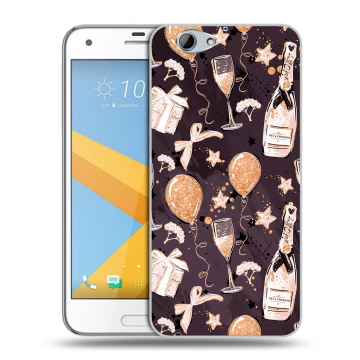 Пластиковый чехол на HTC One A9S с принтом Новый год